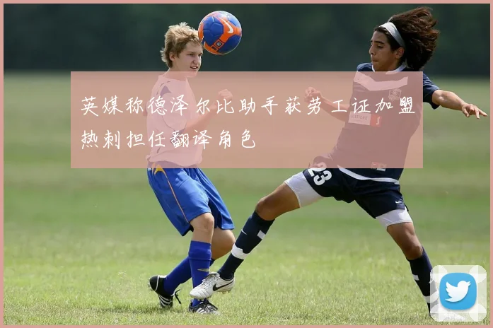 英媒称德泽尔比助手获劳工证加盟热刺担任翻译角色