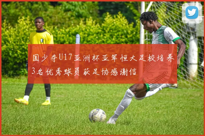 国少夺U17亚洲杯亚军恒大足校培养3名优秀球员获足协感谢信